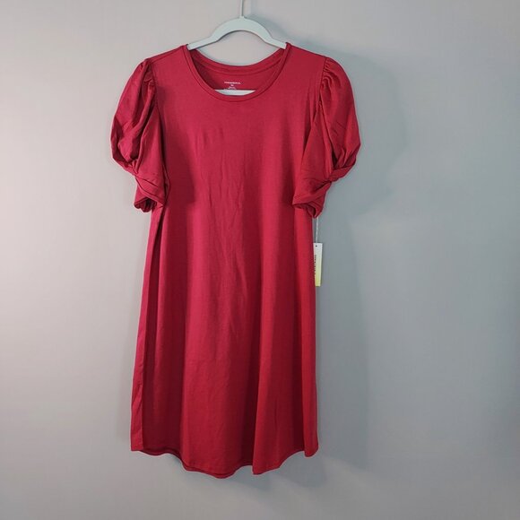 Summersalt Luxe Puma Twist-Sleeve T-Shirt Dress Size Med - Picture 9 of 9